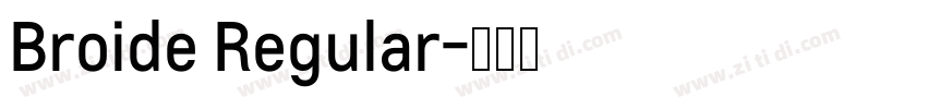 Broide Regular字体转换
